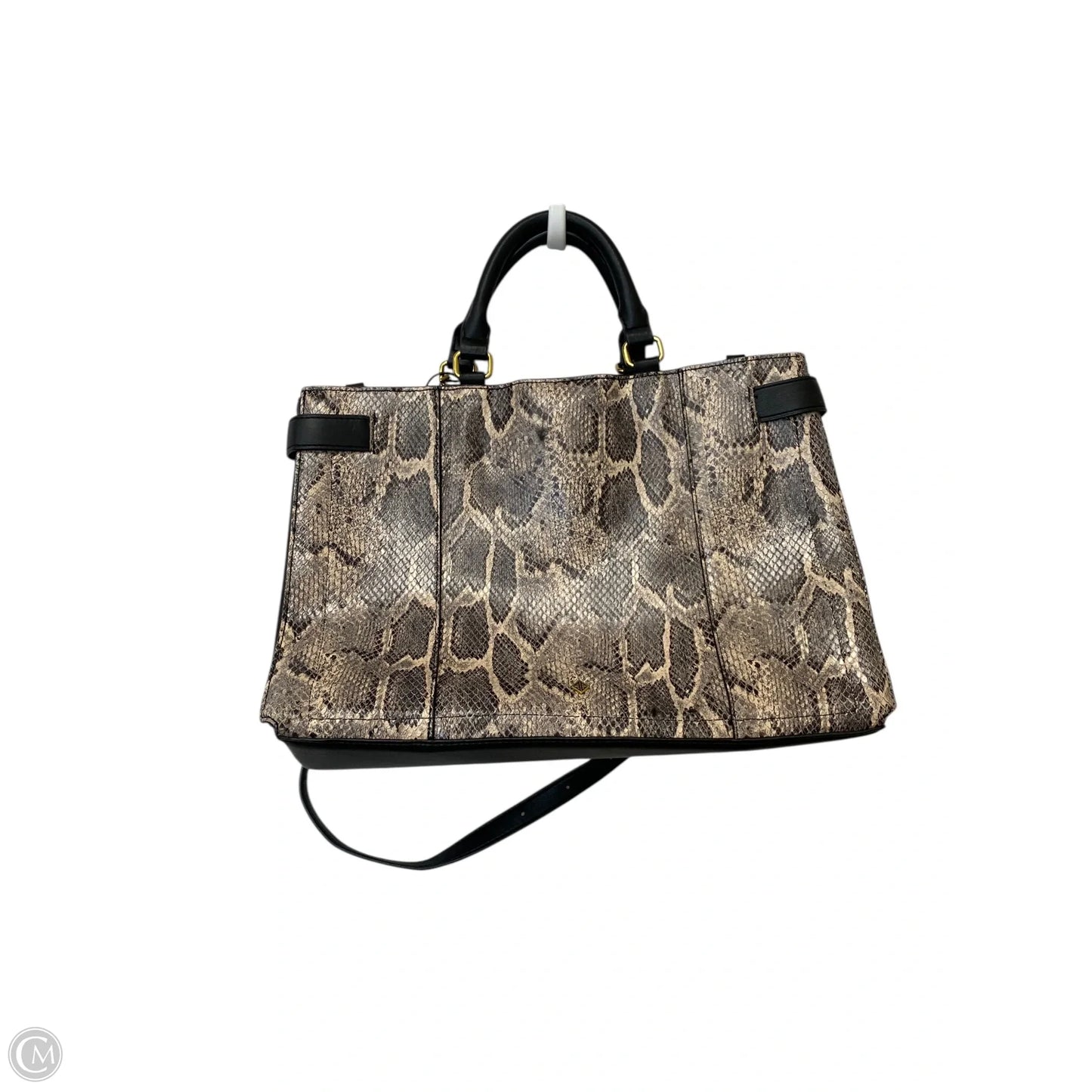 Handbag Leather By Clothes Mentor, Size: Medium