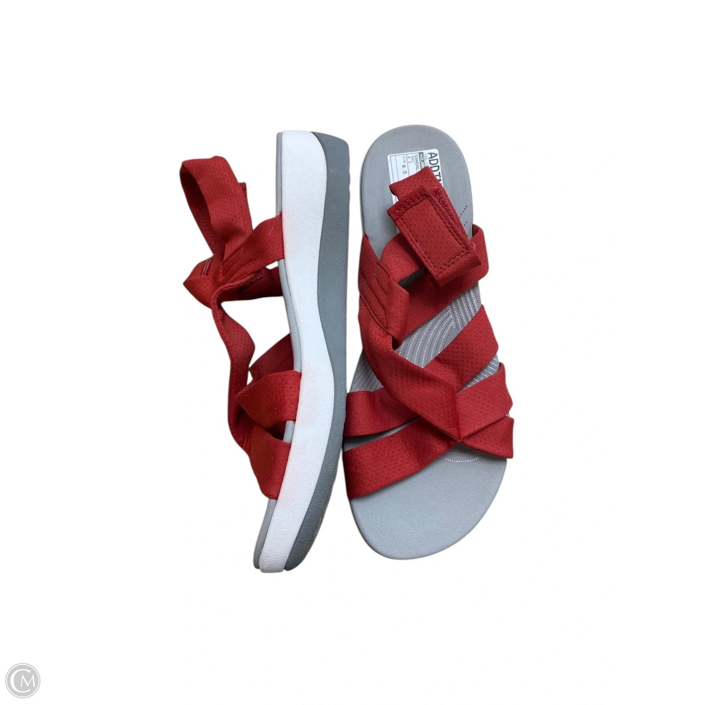 Sandals Flats By Clarks In Red, Size: 8.5