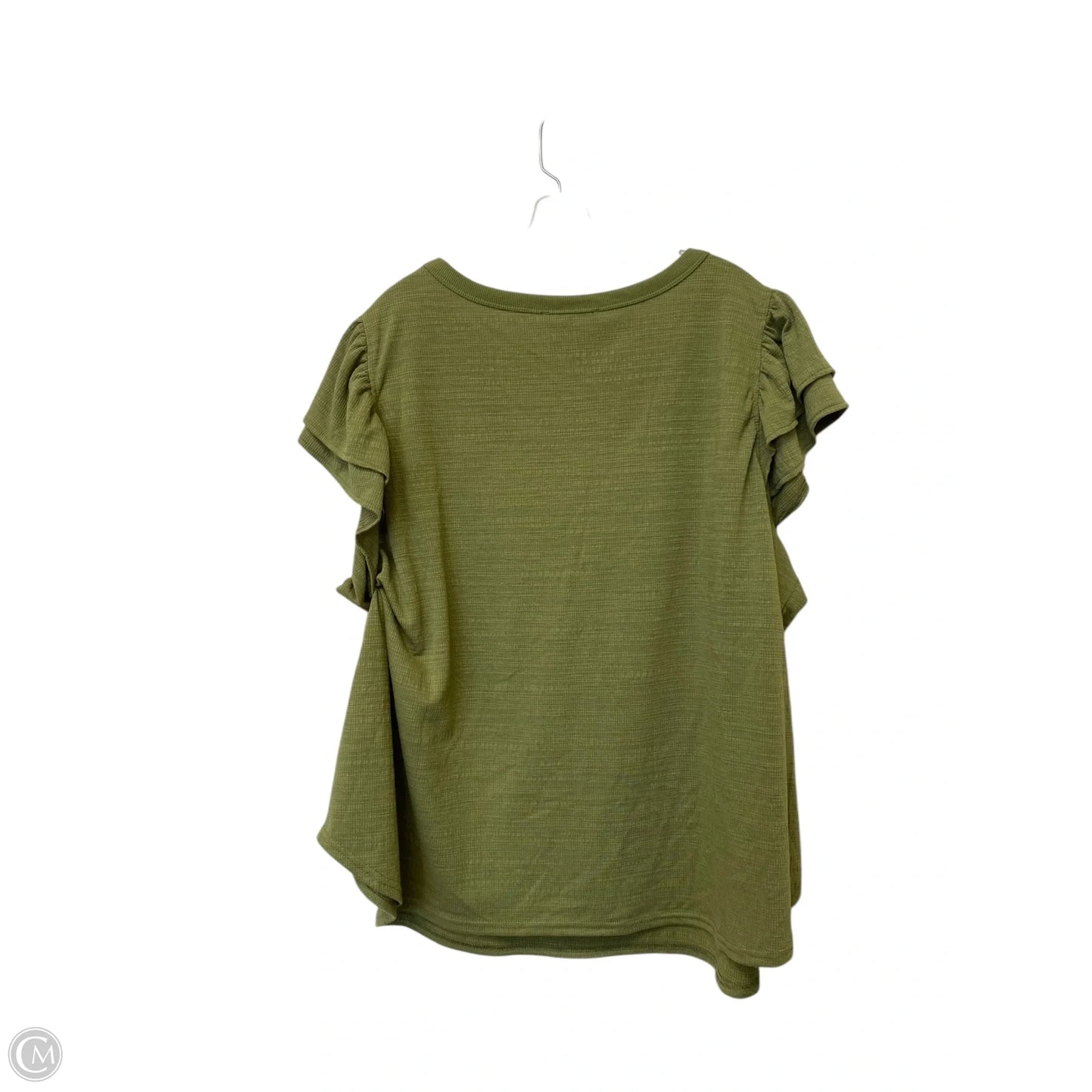 Top Short Sleeve Basic By Jane And Delancey In Green, Size: 3x