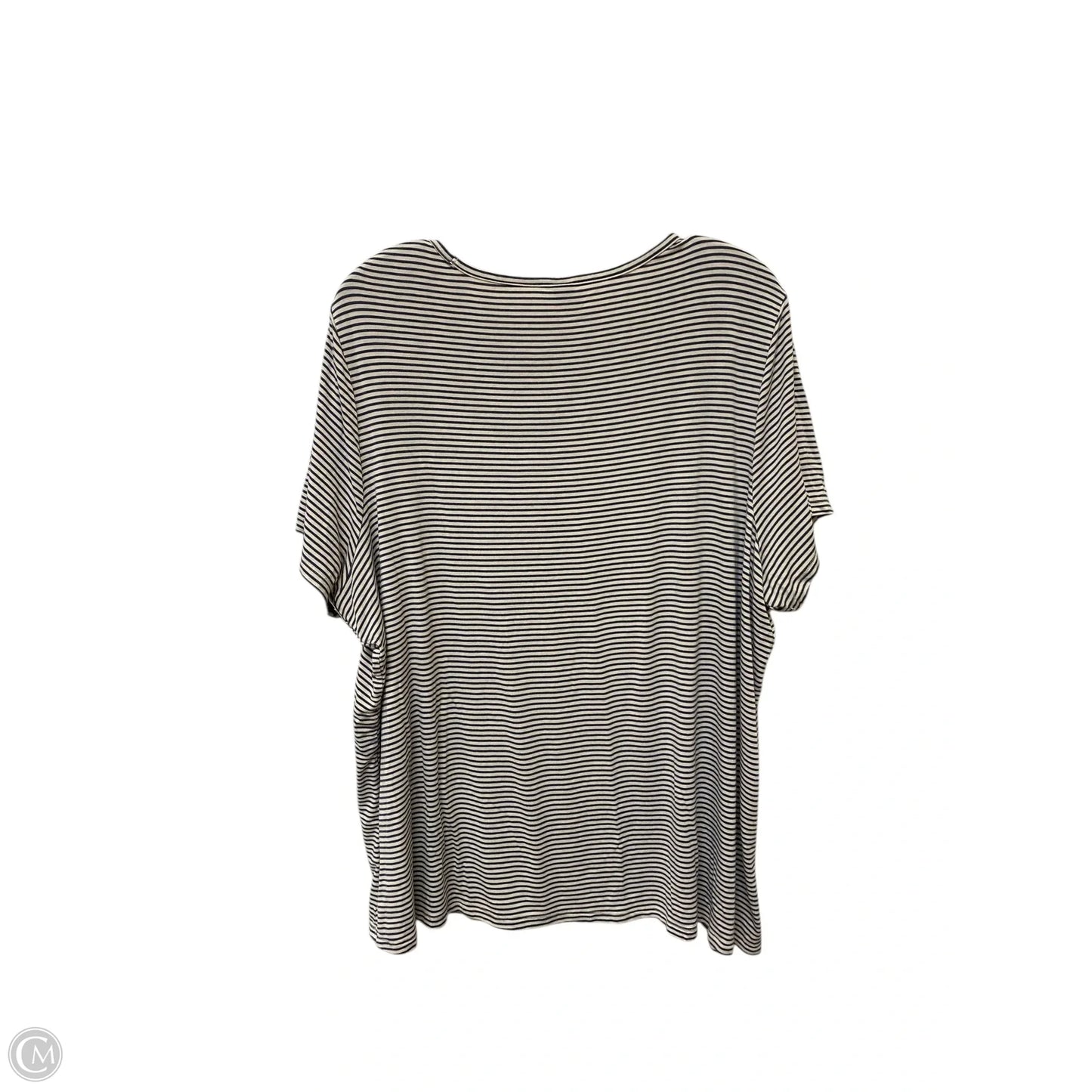 Top Short Sleeve By Old Navy In Striped Pattern, Size: Xxl