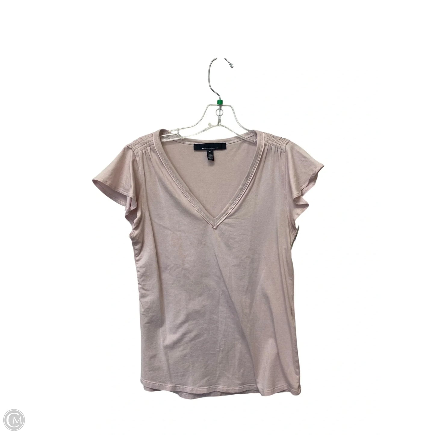 Top Short Sleeve Basic By White House Black Market In Pink, Size: Xs
