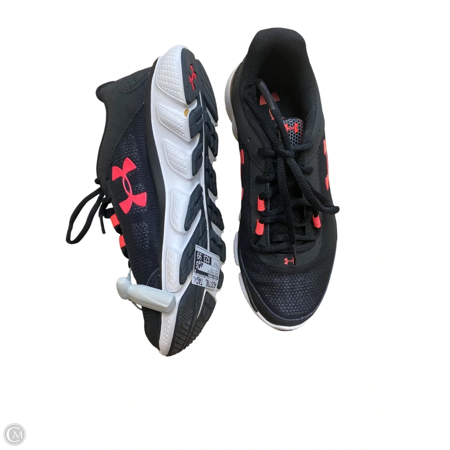 Shoes Athletic By Under Armour In Black & Pink, Size: 6.5