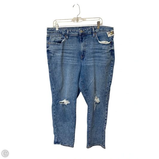 Jeans Straight By Old Navy In Blue Denim, Size: 16