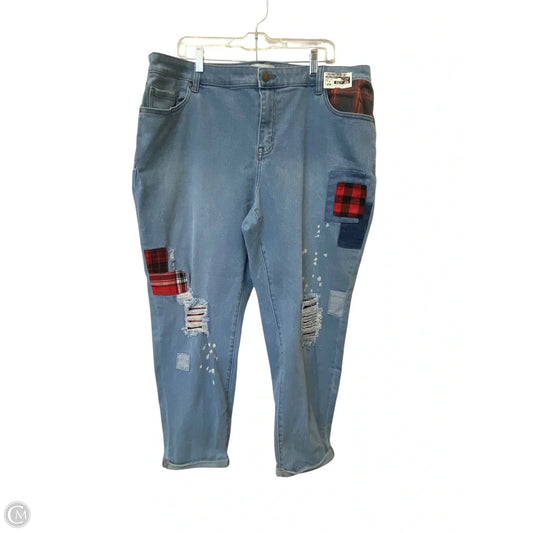 Jeans Boyfriend By Lane Bryant In Blue Denim, Size: 18
