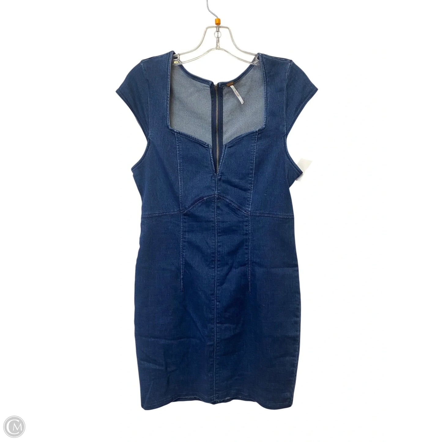 Dress Casual Short By Free People In Blue Denim, Size: L