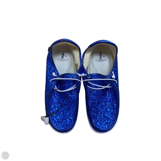 Shoes Flats By Corkys In Blue, Size: 9