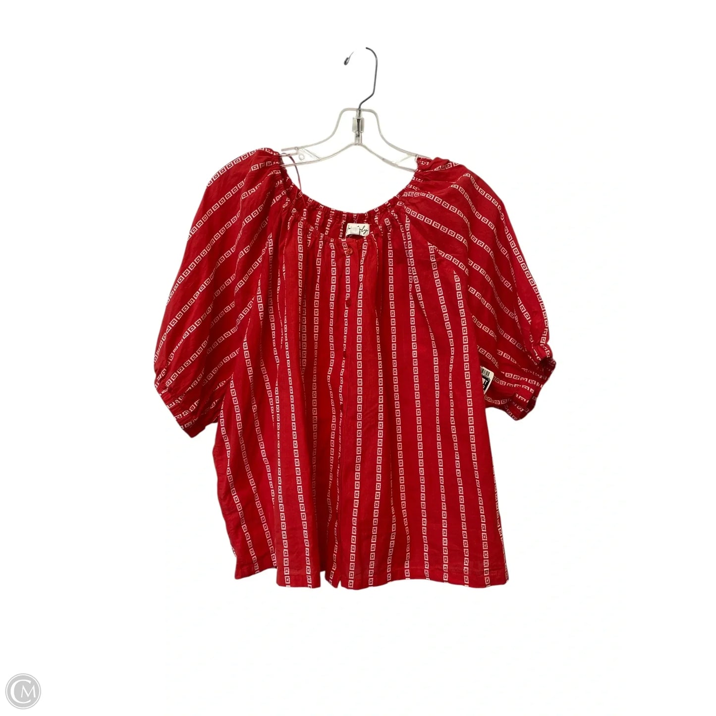 Top Short Sleeve By Wonderly In Red, Size: Xxl