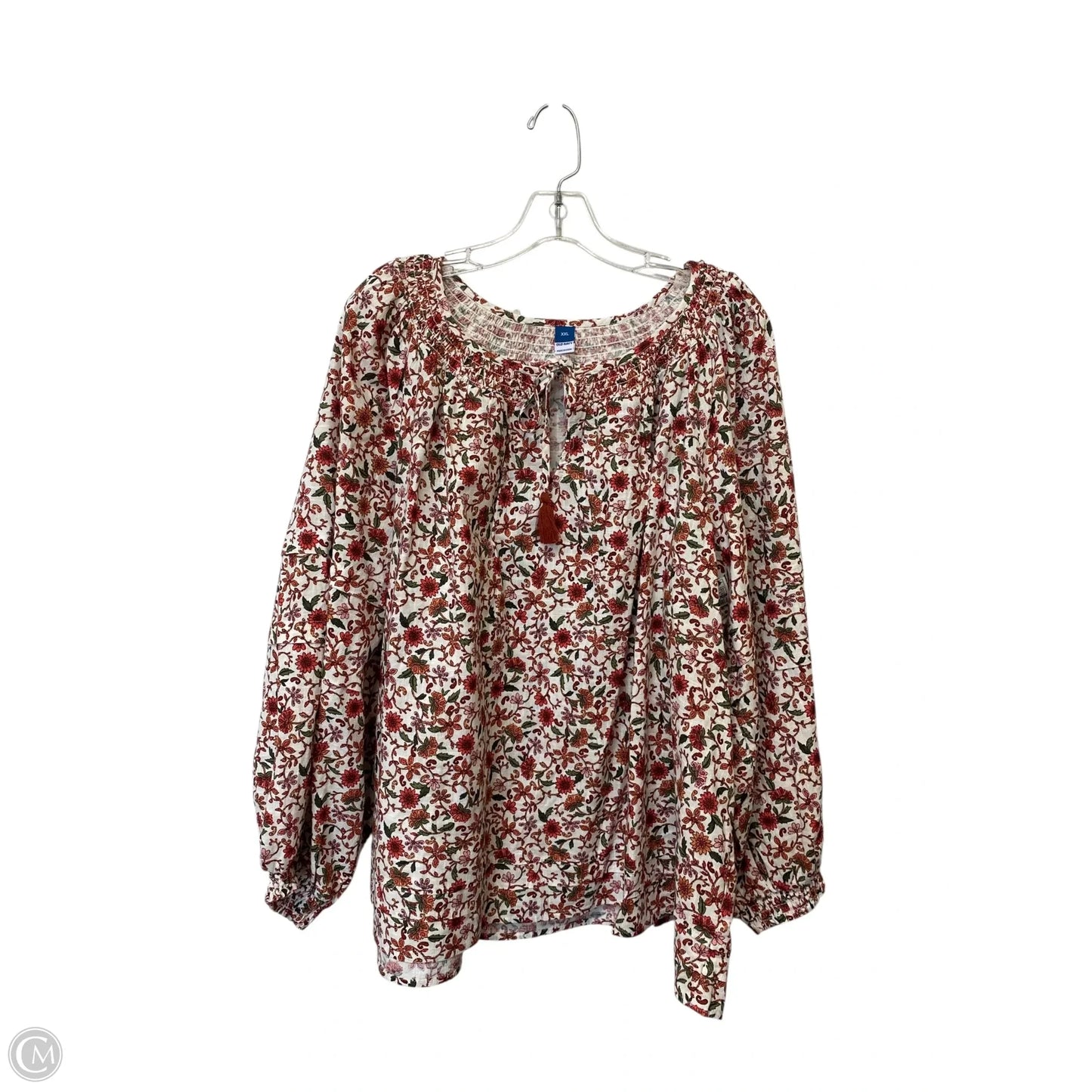 Top Long Sleeve By Old Navy In Floral Print, Size: Xxl