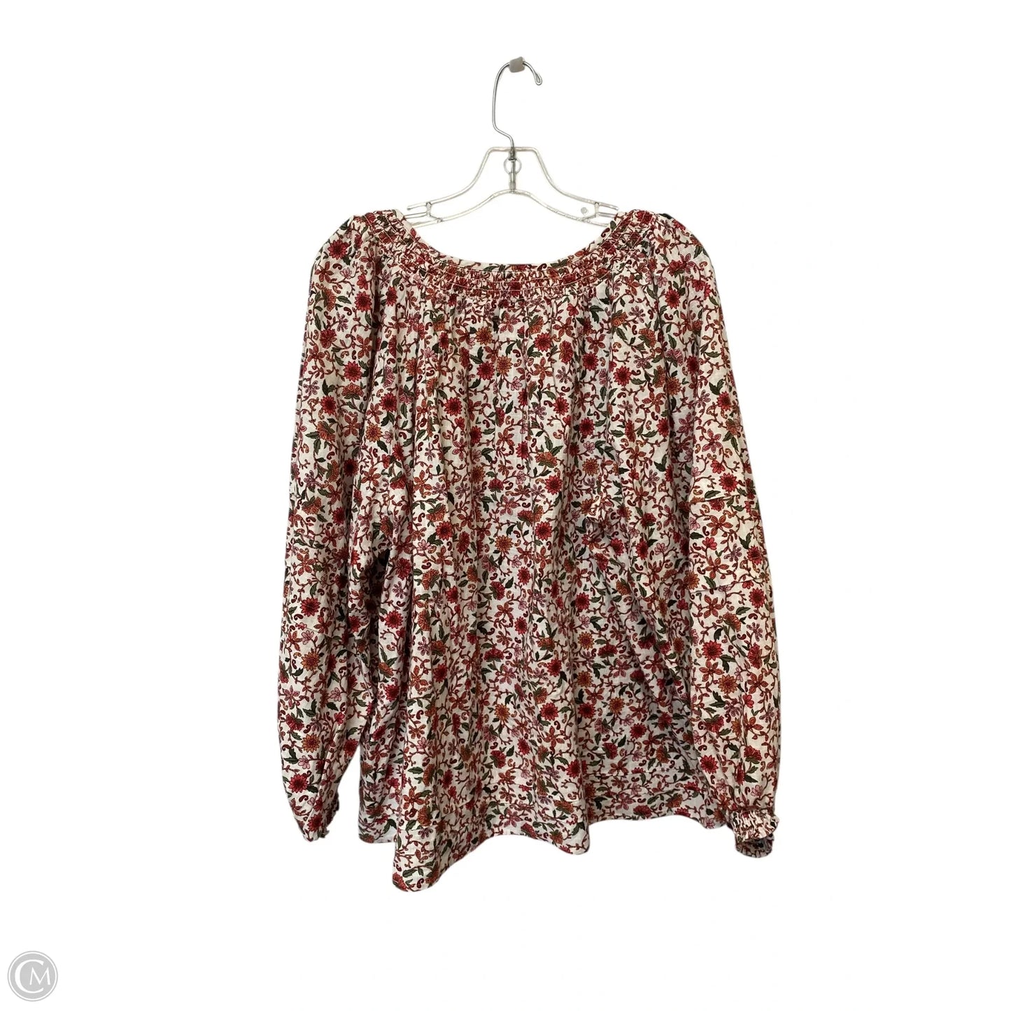 Top Long Sleeve By Old Navy In Floral Print, Size: Xxl