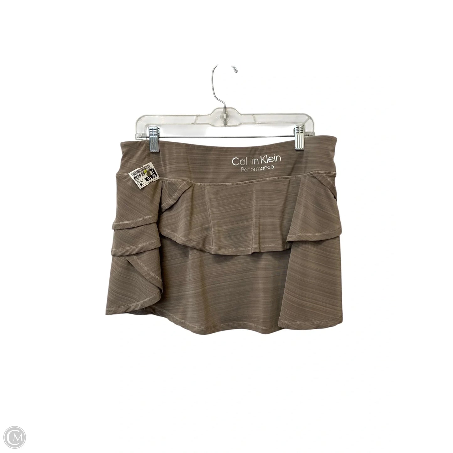 Athletic Skirt By Calvin Klein Performance In Brown, Size: Xxl