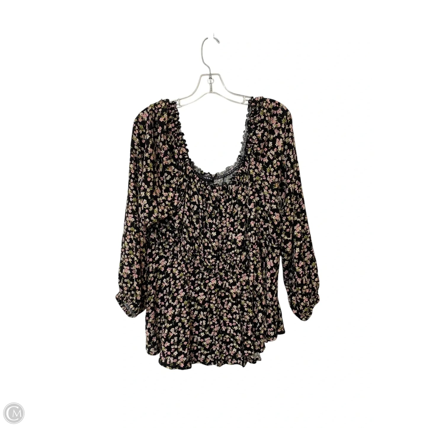 Top Long Sleeve By Torrid In Floral Print, Size: 3x