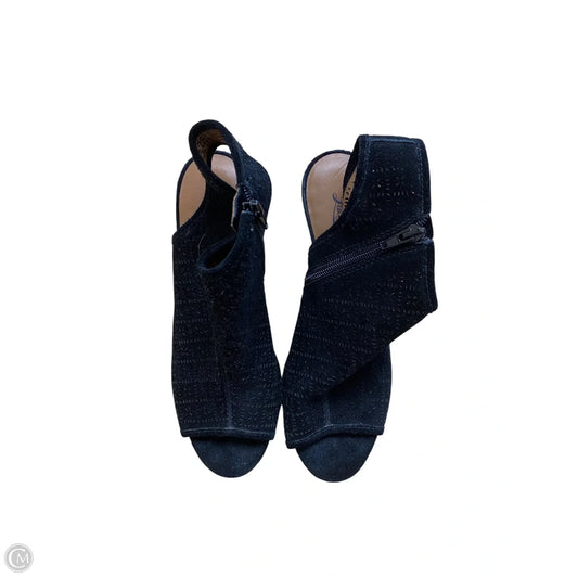 Shoes Heels Wedge By Lucky Brand In Black & Brown, Size: 8