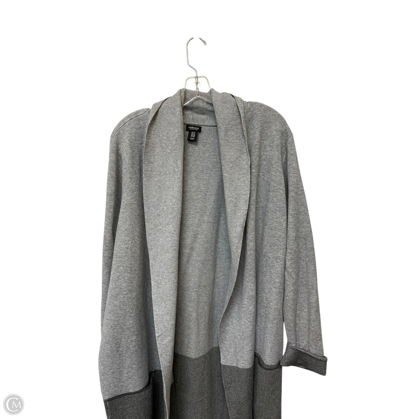 Cardigan By Jones And Co In Grey, Size: 1x