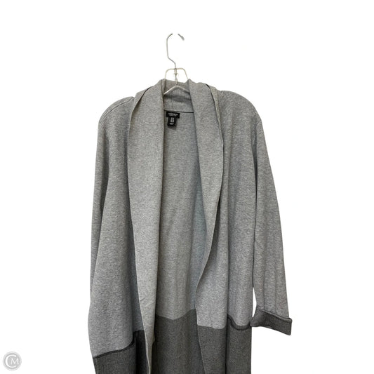 Cardigan By Jones And Co In Grey, Size: 1x