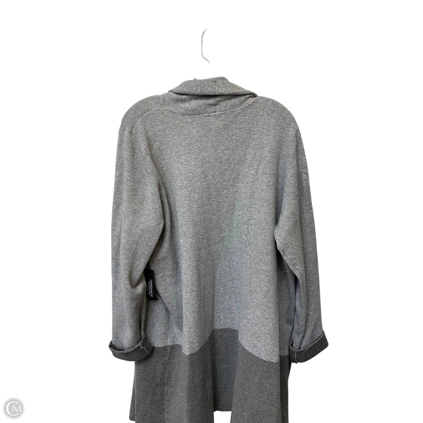 Cardigan By Jones And Co In Grey, Size: 1x
