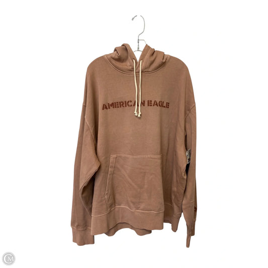Sweatshirt Hoodie By American Eagle In Mauve, Size: Xxl