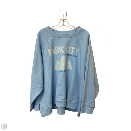 Sweatshirt Crewneck By Cme In Blue, Size: 2x