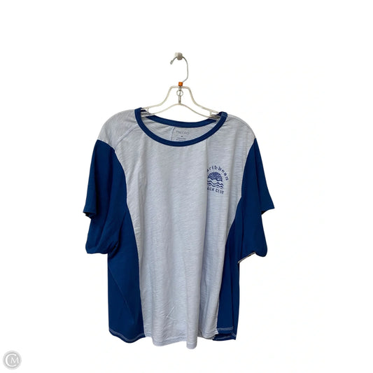 Top Short Sleeve By Pilcro In Blue, Size: 3x