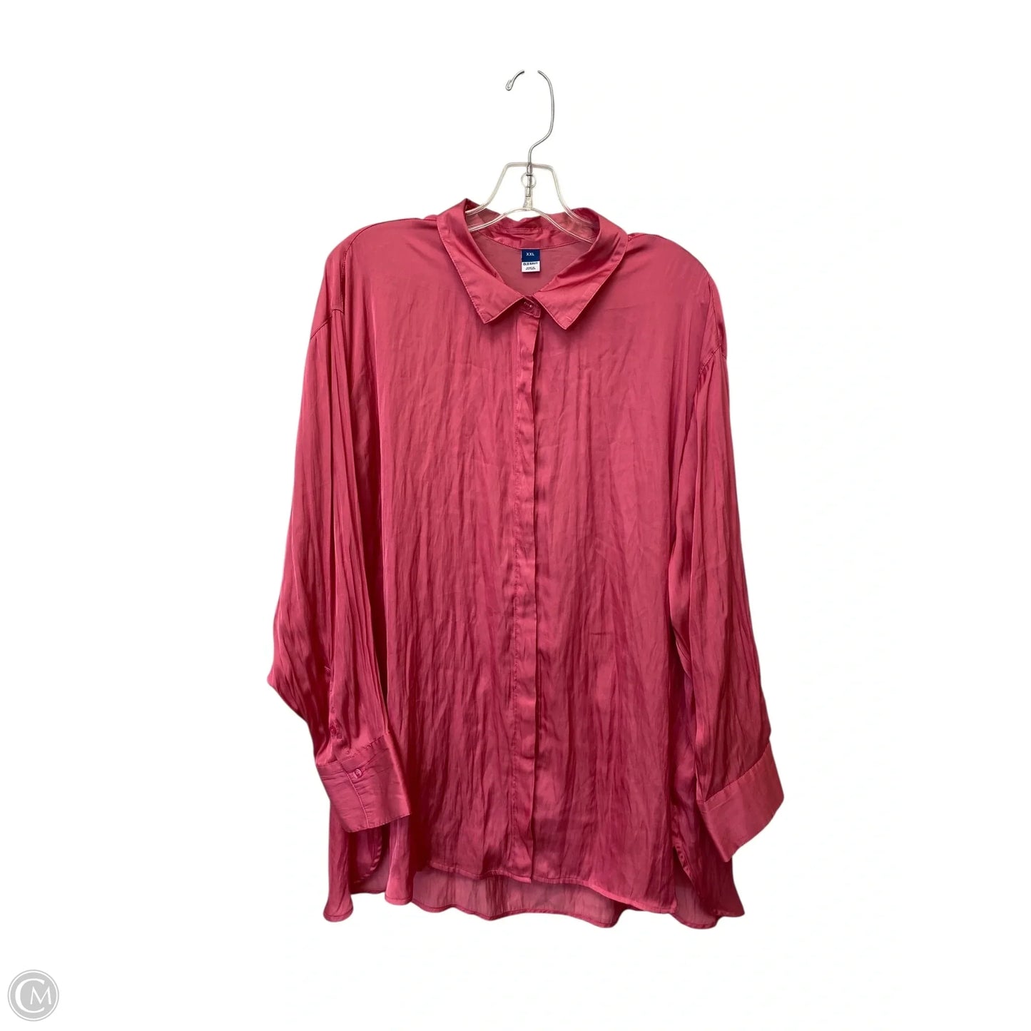 Top Long Sleeve By Old Navy In Pink, Size: Xxl