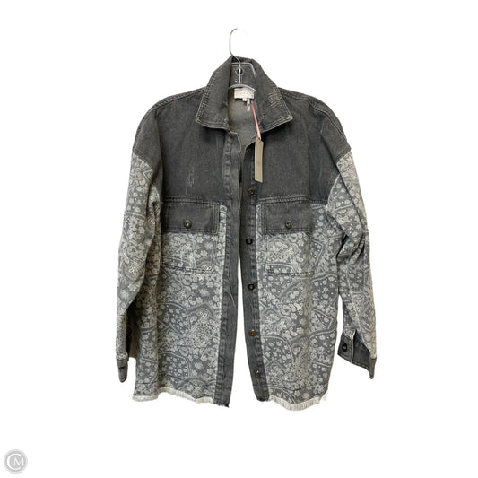 Jacket Denim By Entro In Grey Denim, Size: S