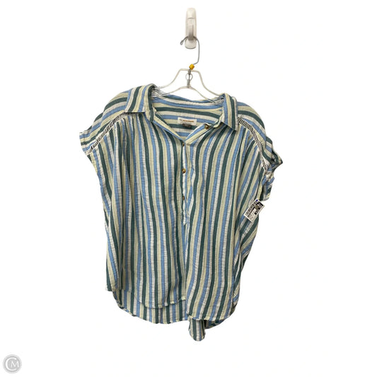 Top Short Sleeve By Anthropologie In Striped Pattern, Size: S