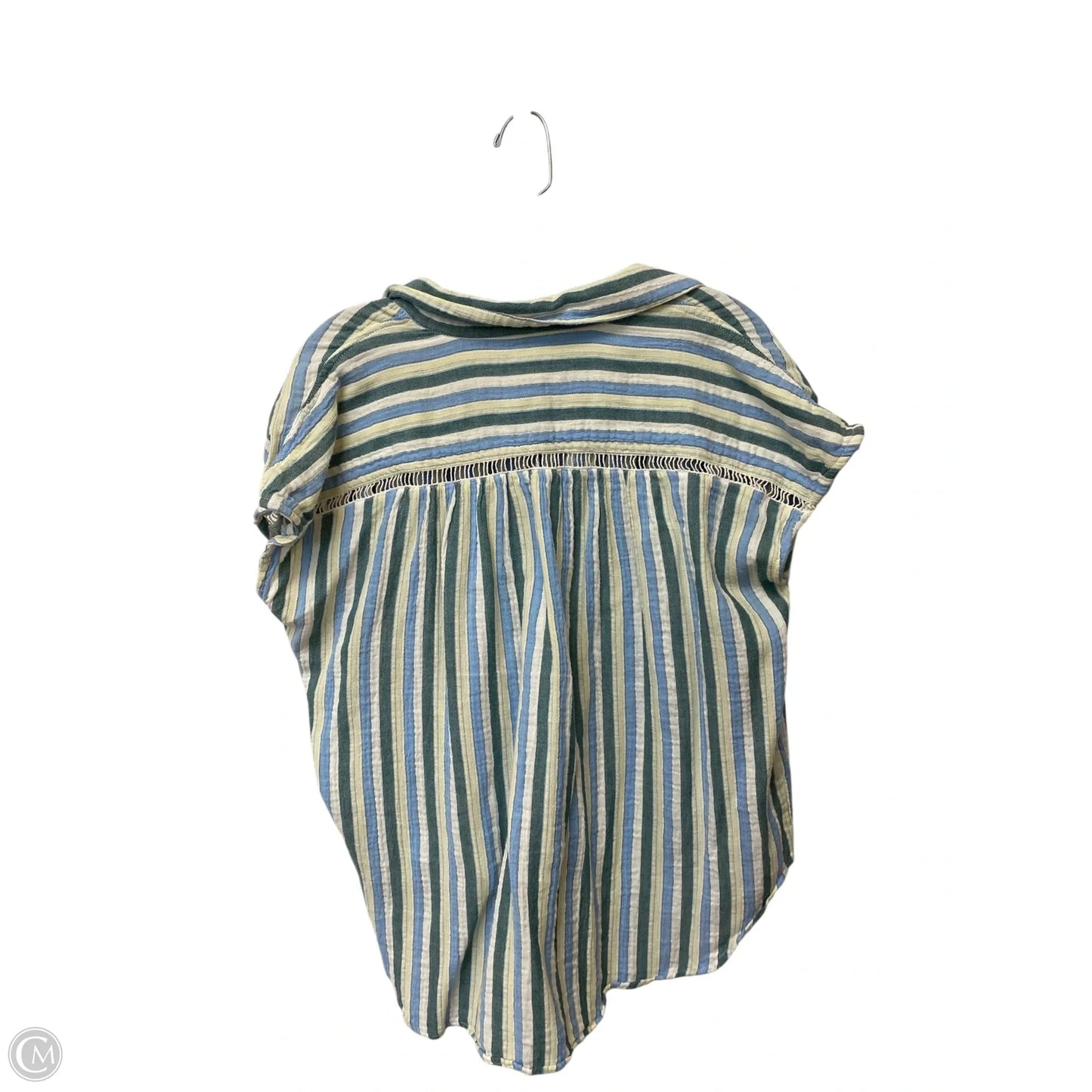 Top Short Sleeve By Anthropologie In Striped Pattern, Size: S