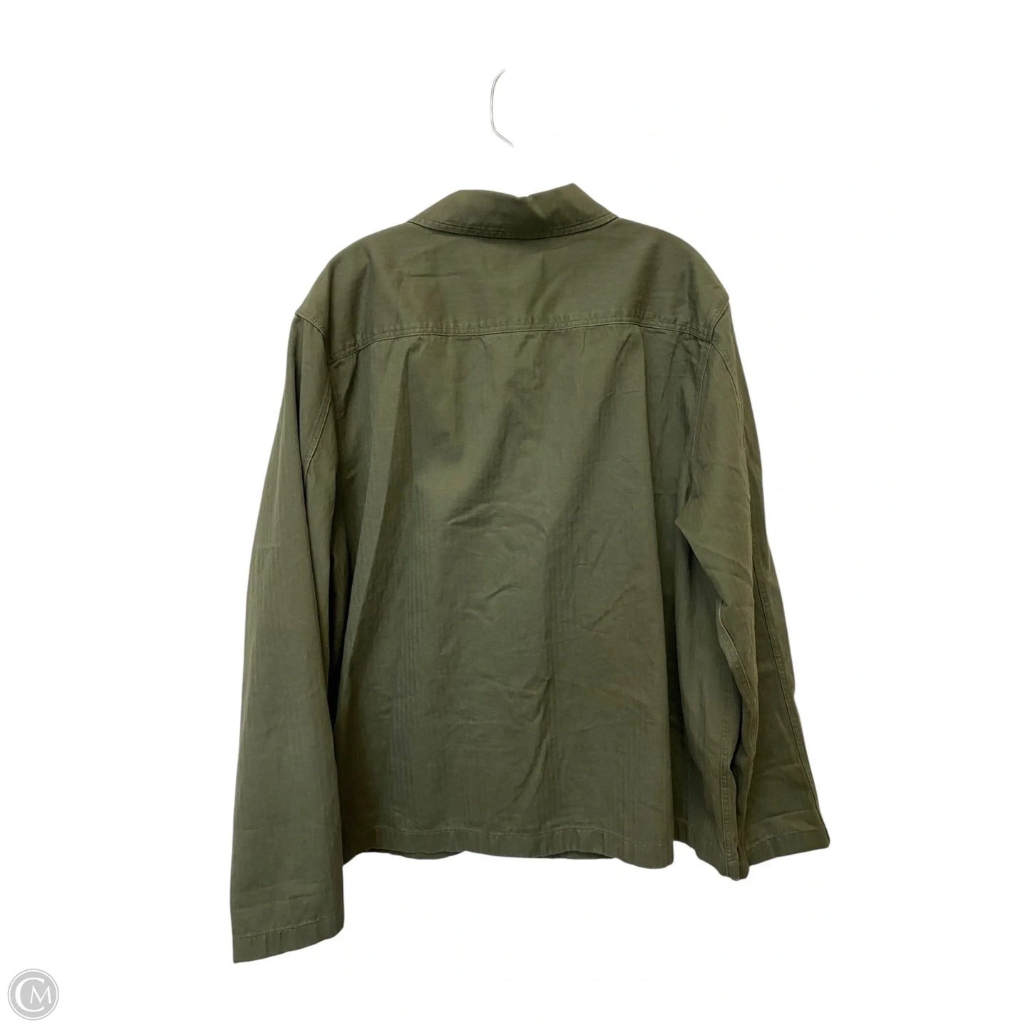 Jacket Shirt By Old Navy In Green Denim, Size: Xl