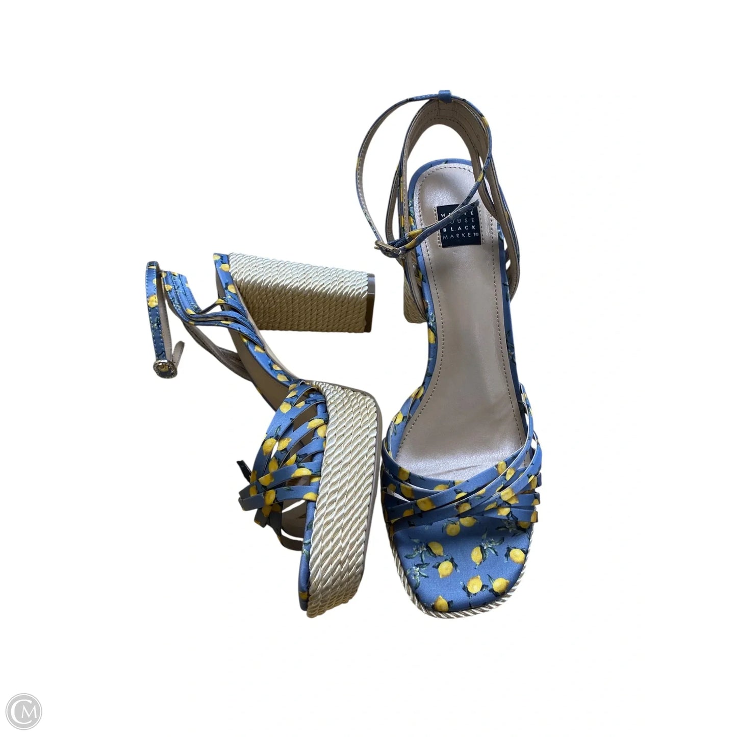 Shoes Heels Block By White House Black Market In Blue & Brown, Size: 8