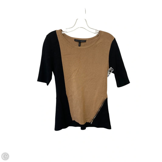 Top Short Sleeve By White House Black Market In Black & Brown, Size: S