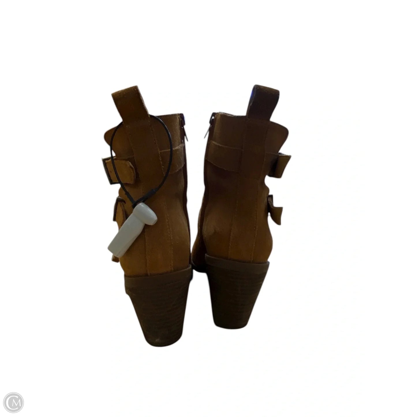 Boots Ankle Heels By Crown Vintage In Brown, Size: 6.5