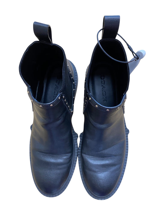 Boots Designer By Coach In Black, Size: 7.5