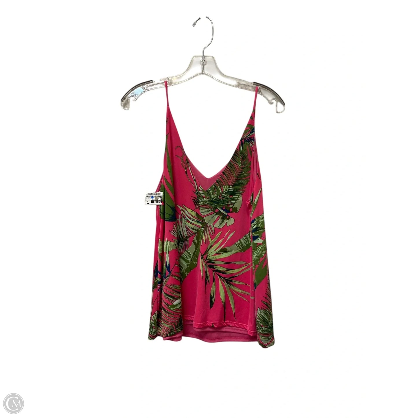 Top Sleeveless By Clothes Mentor In Tropical Print, Size: L