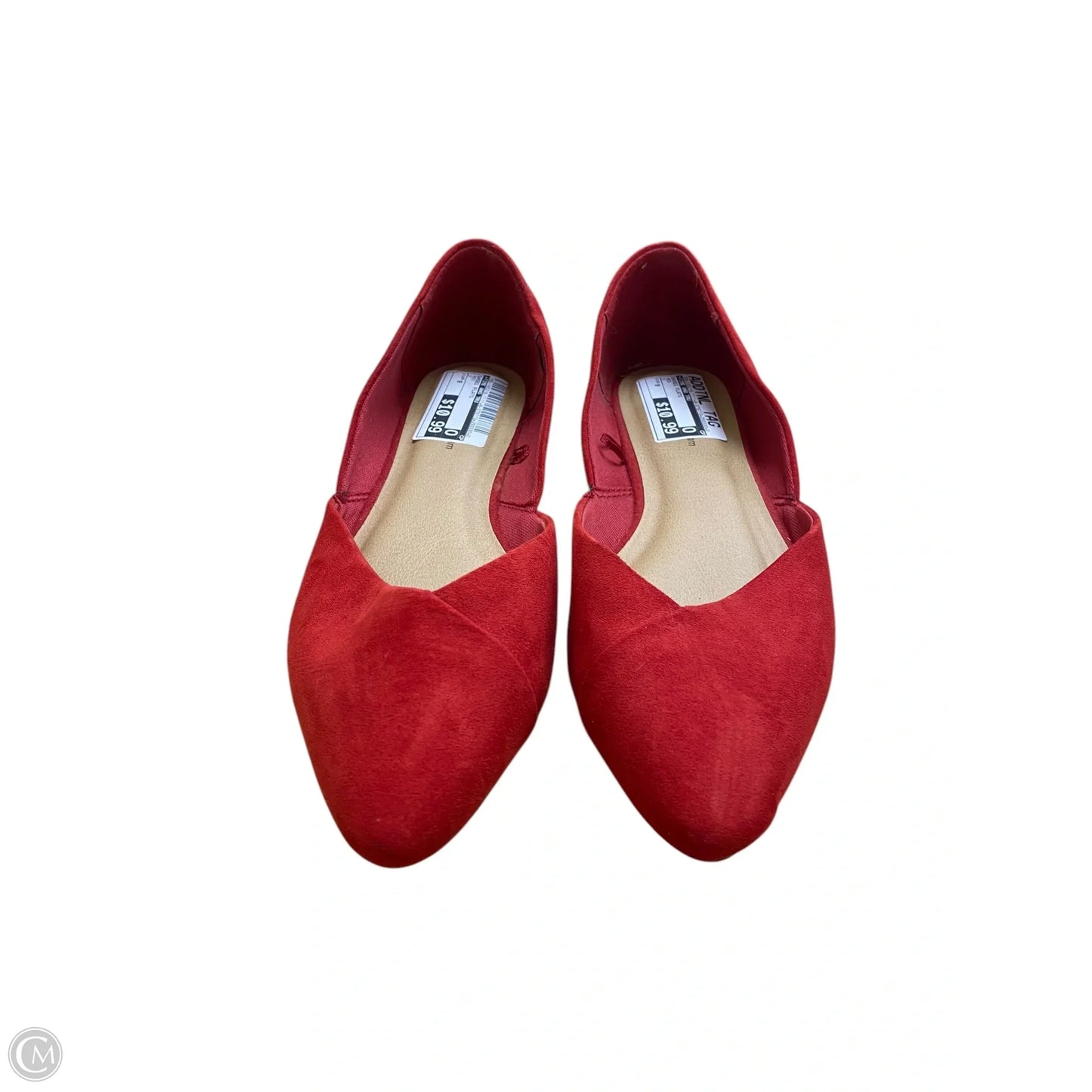 Shoes Flats By Time And Tru In Red, Size: 9