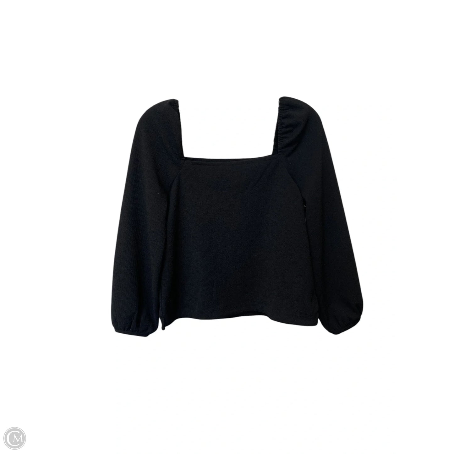 Top Long Sleeve By Madewell In Black, Size: Xs