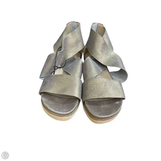 Sandals Flats By Eileen Fisher In Brown, Size: 8