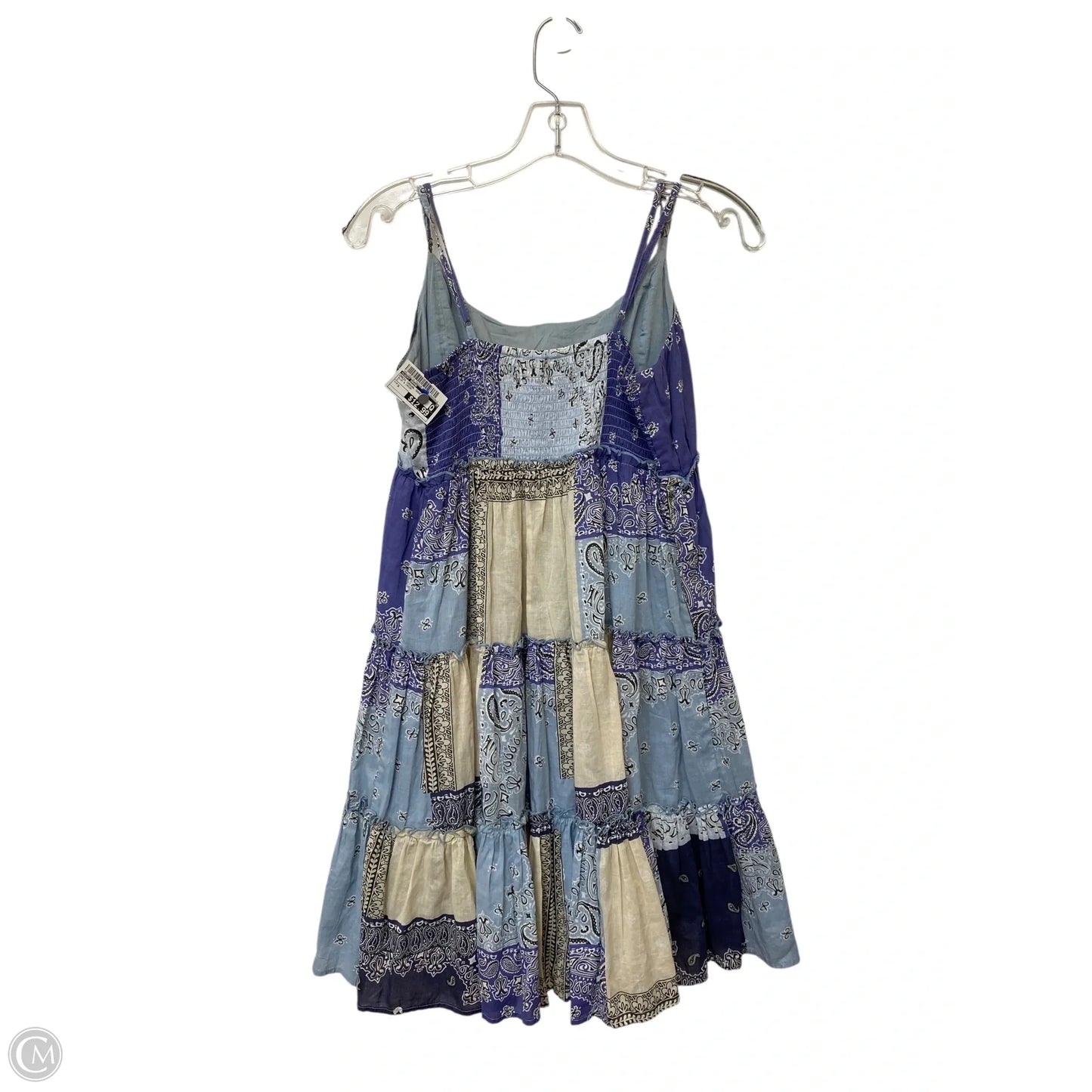 Dress Casual Short By Lucky Brand In Blue & Cream, Size: S