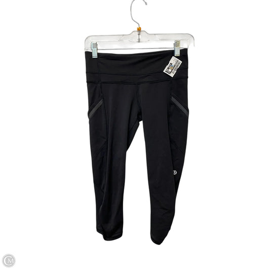 Athletic Capris By Lululemon In Black, Size: 4
