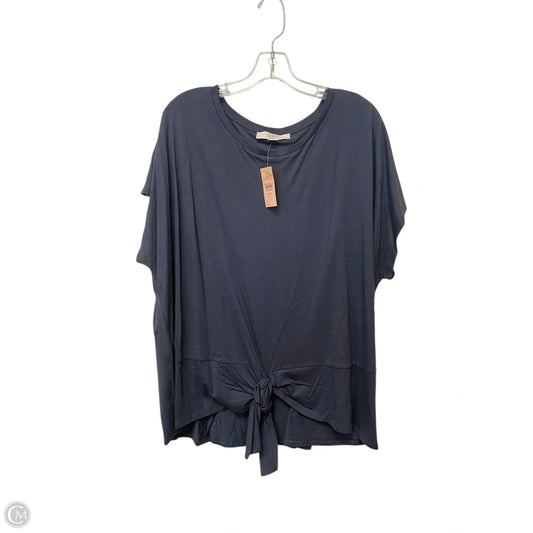 Top Short Sleeve Basic By Loft In Grey, Size: 20
