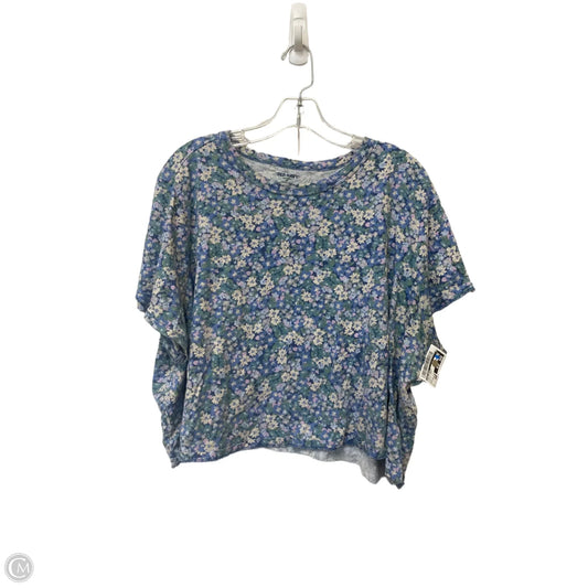 Top Short Sleeve Basic By Old Navy In Floral Print, Size: 3x