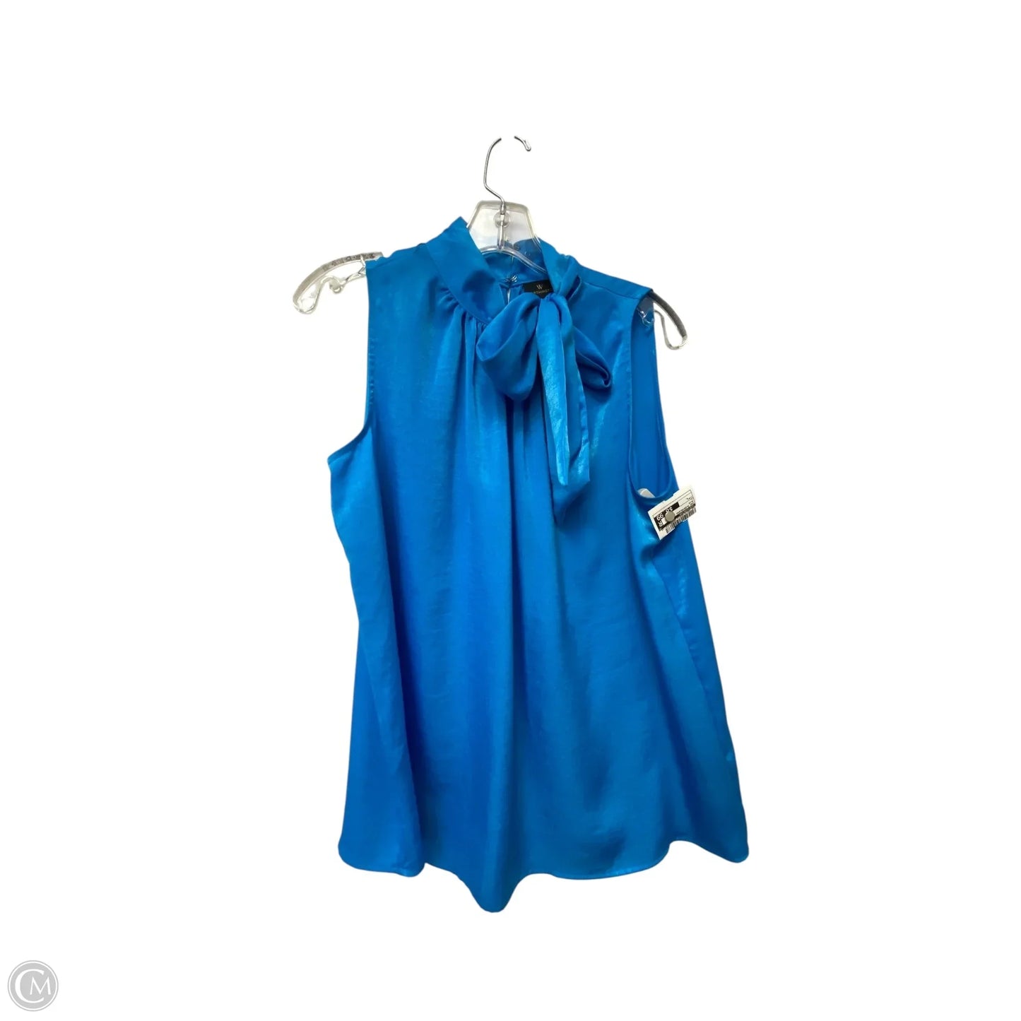 Top Sleeveless By Worthington In Blue, Size: L