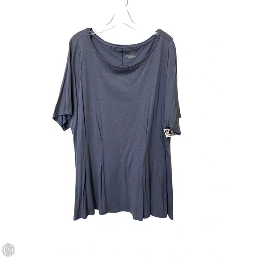 Top Short Sleeve Basic By Lane Bryant In Grey, Size: 22