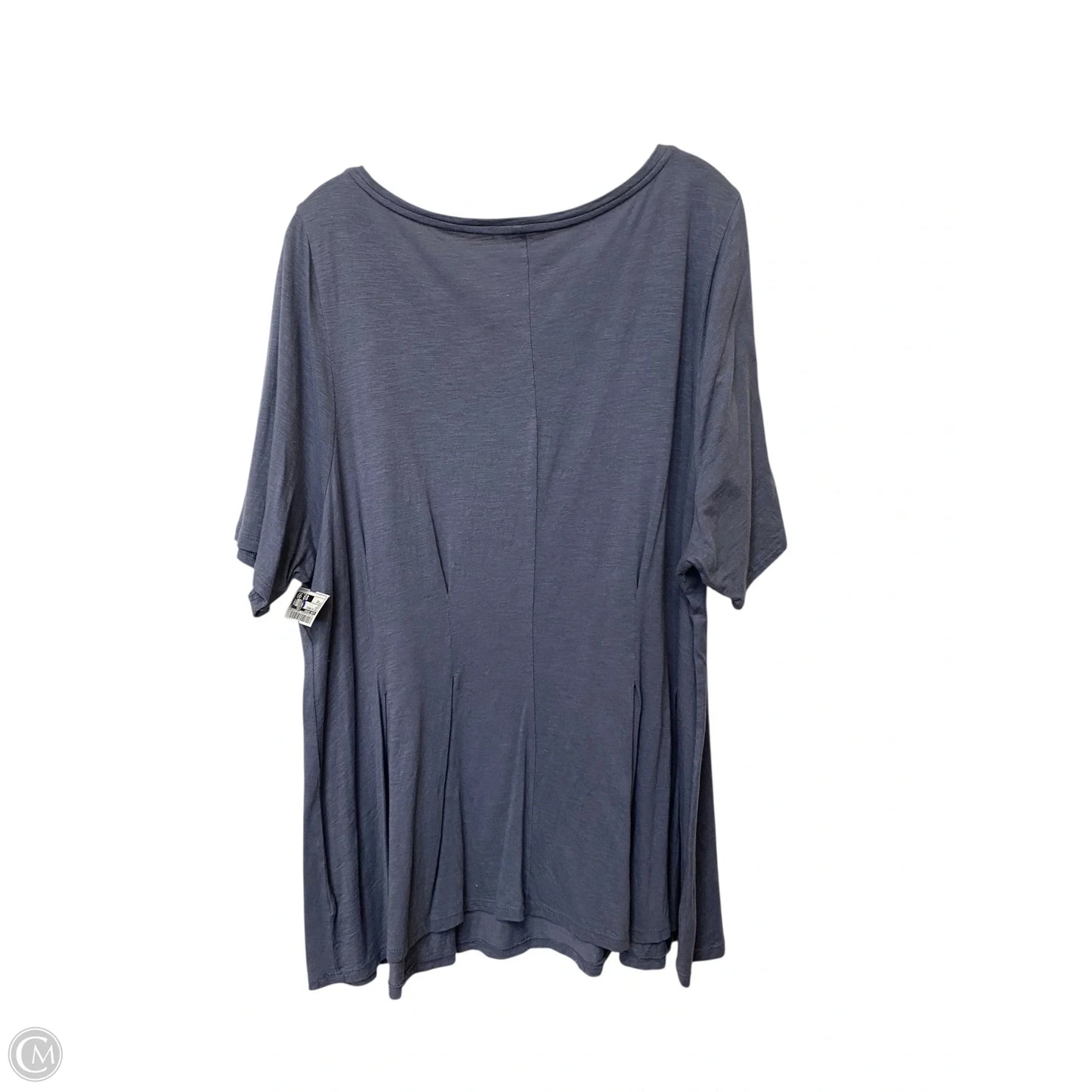 Top Short Sleeve Basic By Lane Bryant In Grey, Size: 22