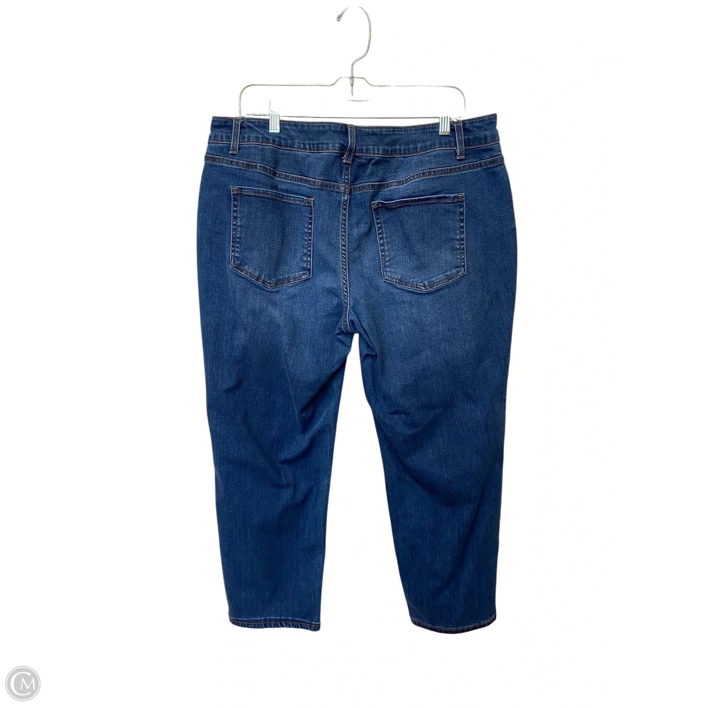 Jeans Straight By Time And Tru In Blue Denim, Size: 18