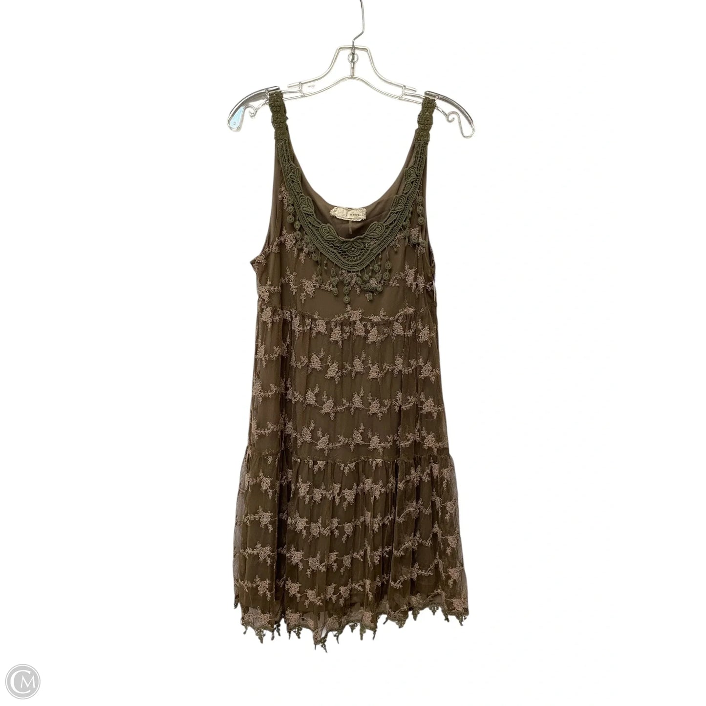 Dress Casual Short By Areve In Brown, Size: L