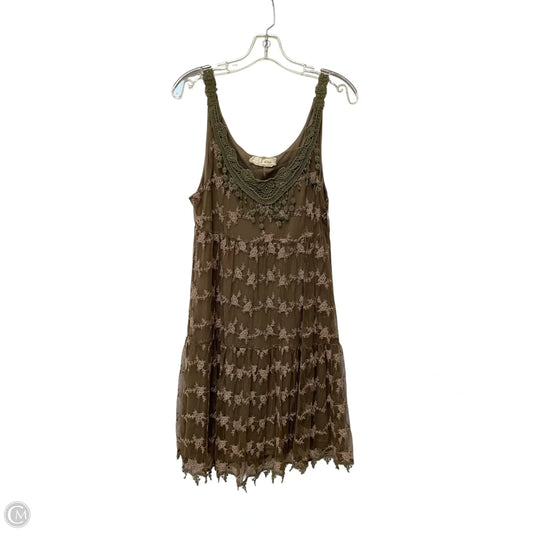 Dress Casual Short By Areve In Brown, Size: L