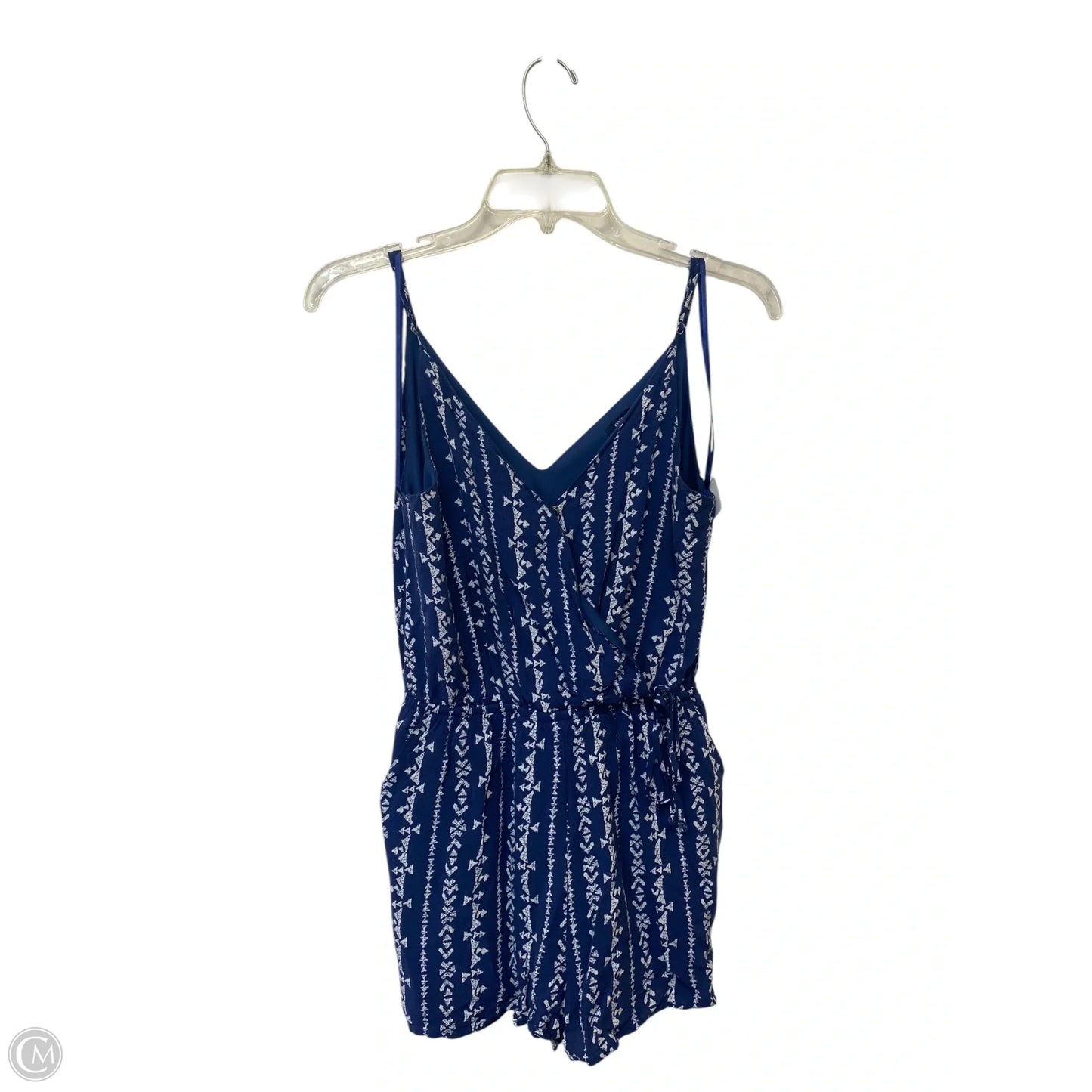 Romper By One Clothing In Blue & White, Size: S