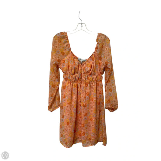Dress Casual Short By Almost Famous In Orange, Size: M