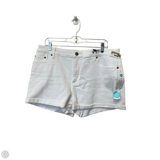 Shorts By Clothes Mentor In White Denim, Size: L