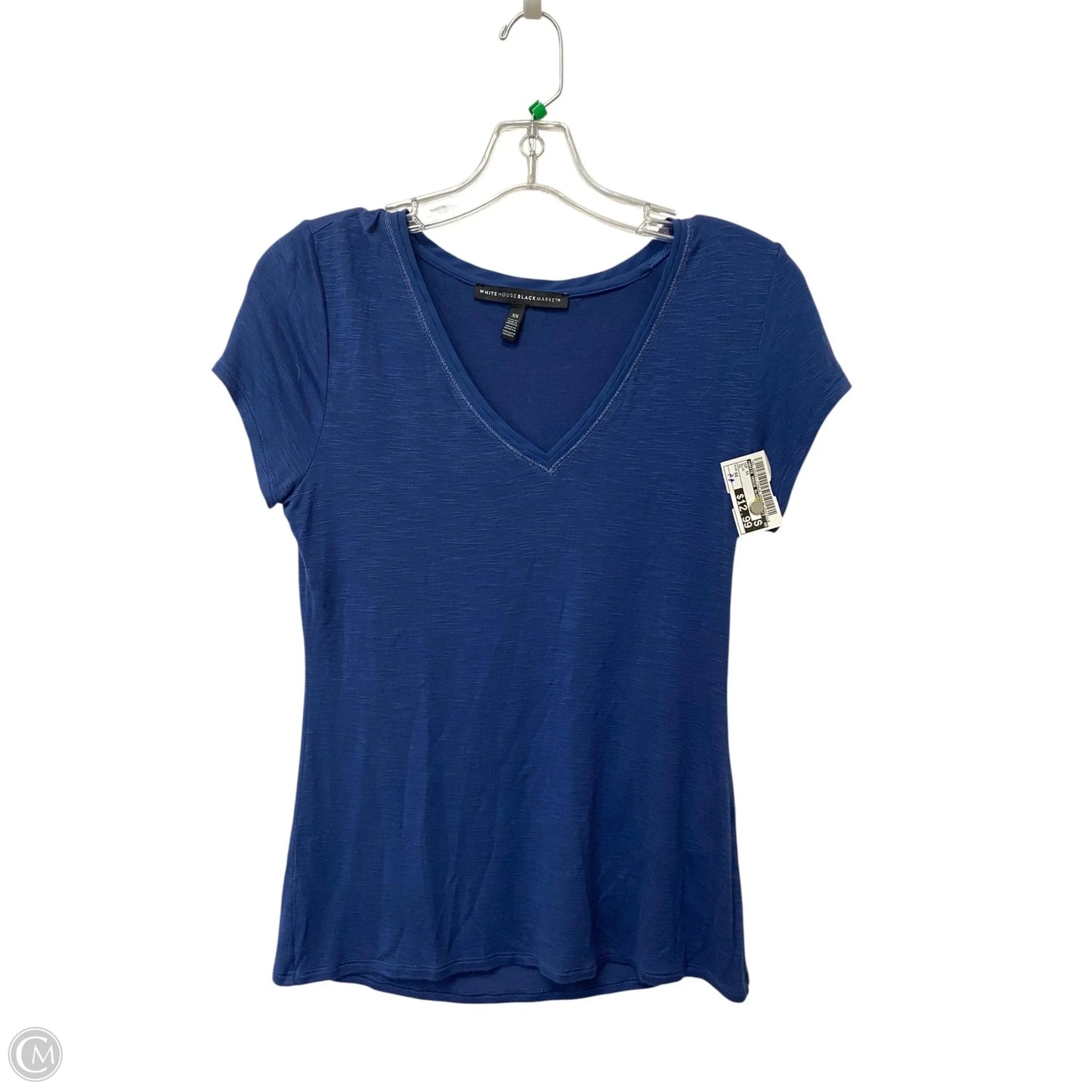 Top Short Sleeve By White House Black Market In Blue, Size: Xs