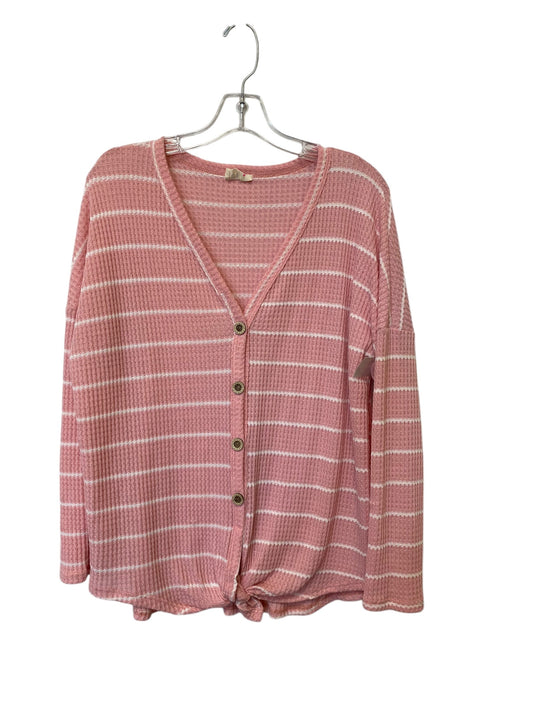 Cardigan By Bibi In Pink, Size: L